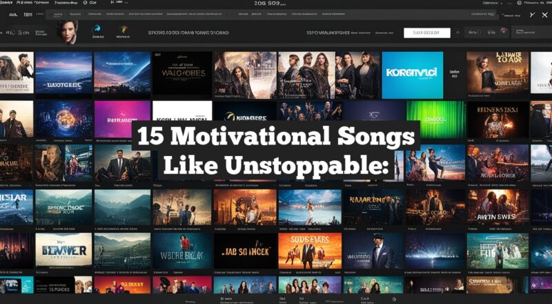 15 Motivational Songs Like Unstoppable: