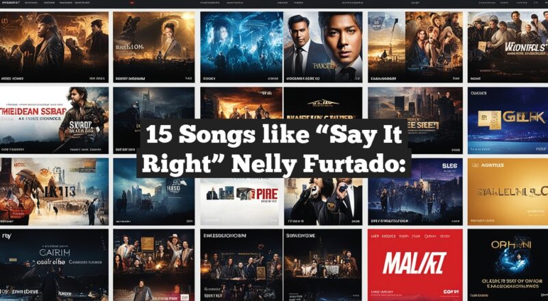 15 Songs like “Say It Right” Nelly Furtado: